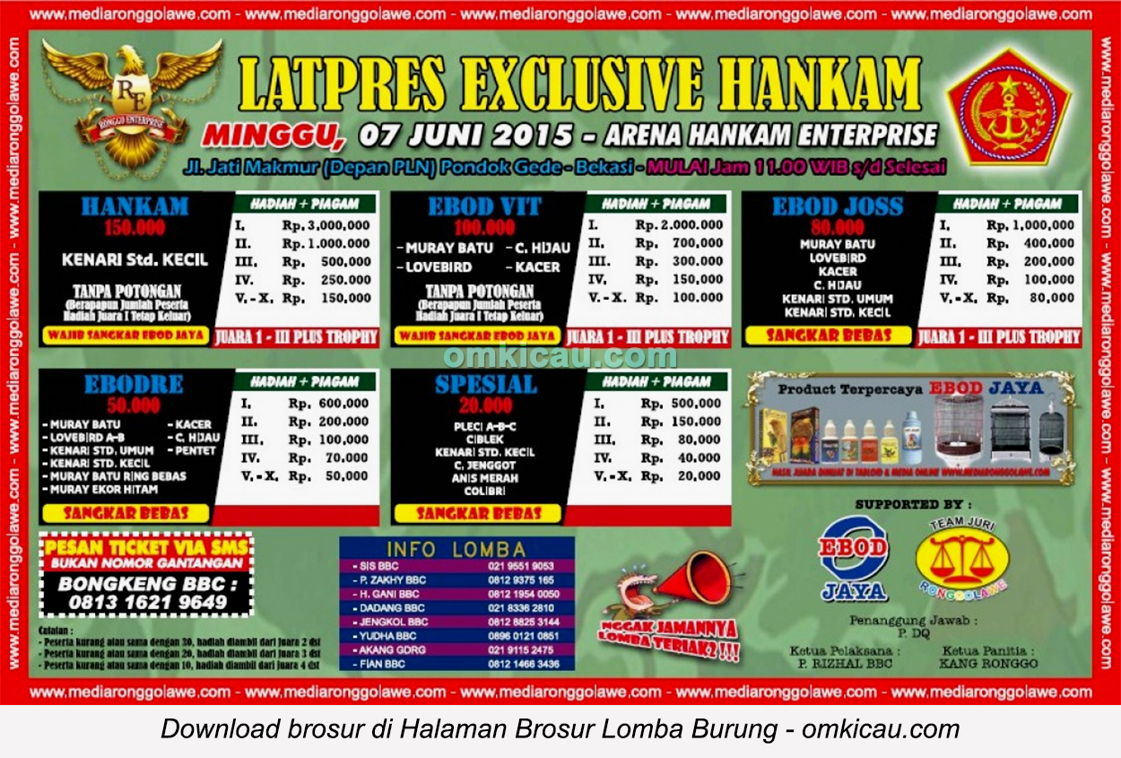 Brosur Latpres Exclusive Hankam Enterprise, Bekasi, 7 Juni 2015