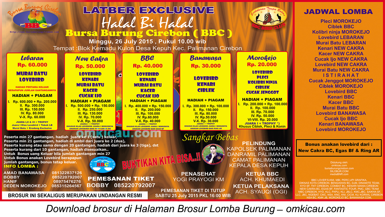 Brosur Latber Halal Biihalal BBC, Cirebon, 26 Juli 2015