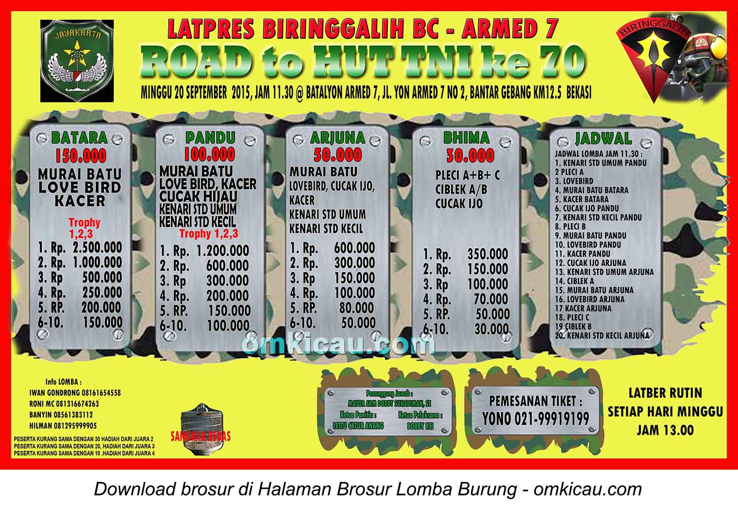 Brosor Latpres Biringgalih BC - Road to HUT TNI Ke-70, Bekasi, 20 September 2015