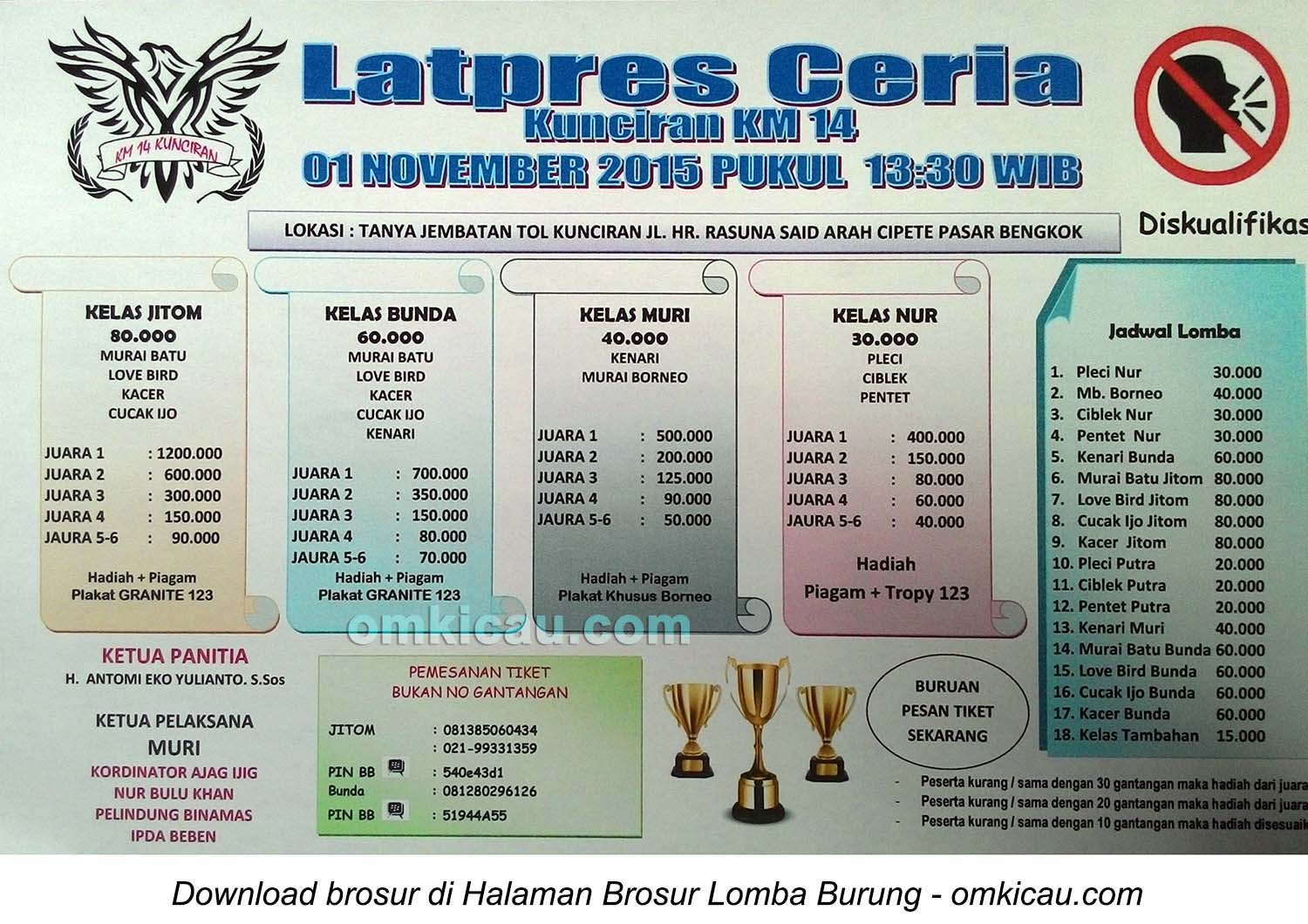 Brosur Latpres Ceria Kunciran KM 14, Tangerang, 1 November 2015