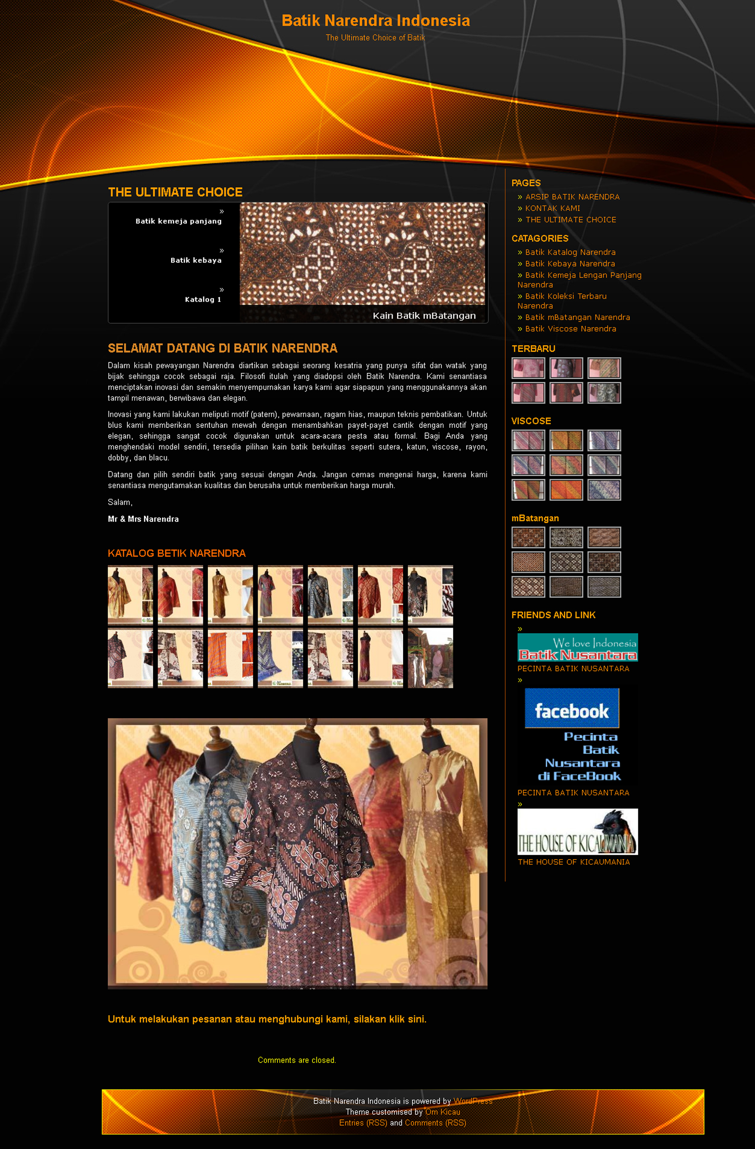 Website Batik Narendra (batiknarendra.com)