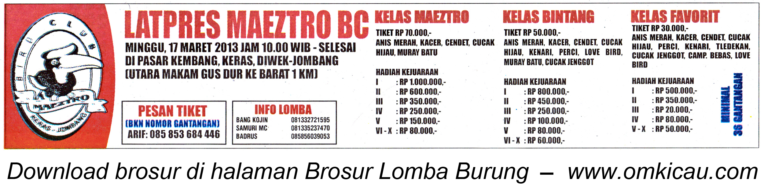 Brosur Latpres Maeztro BC