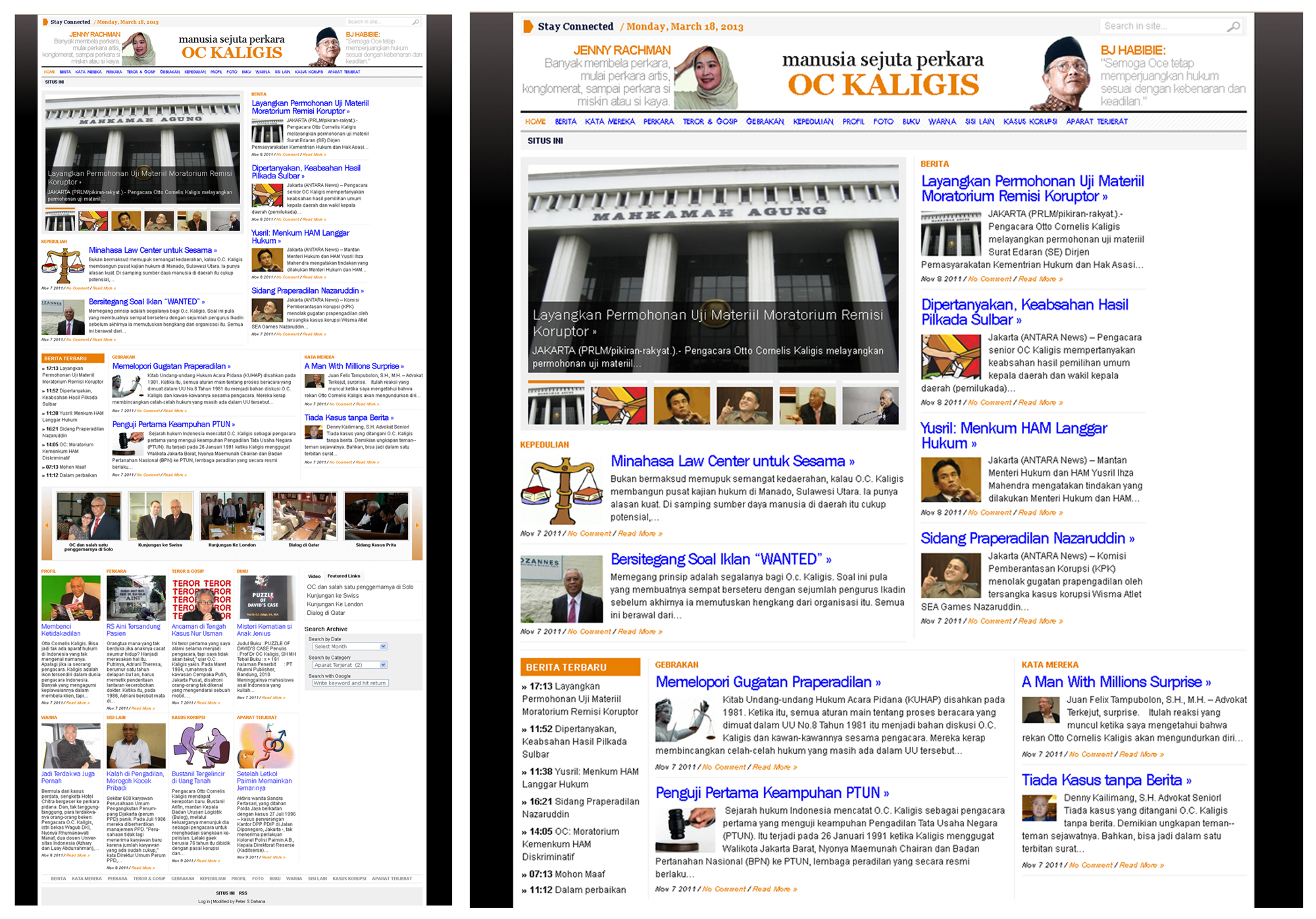 Website Pengacara OC Kaligis (ockaligis.com)
