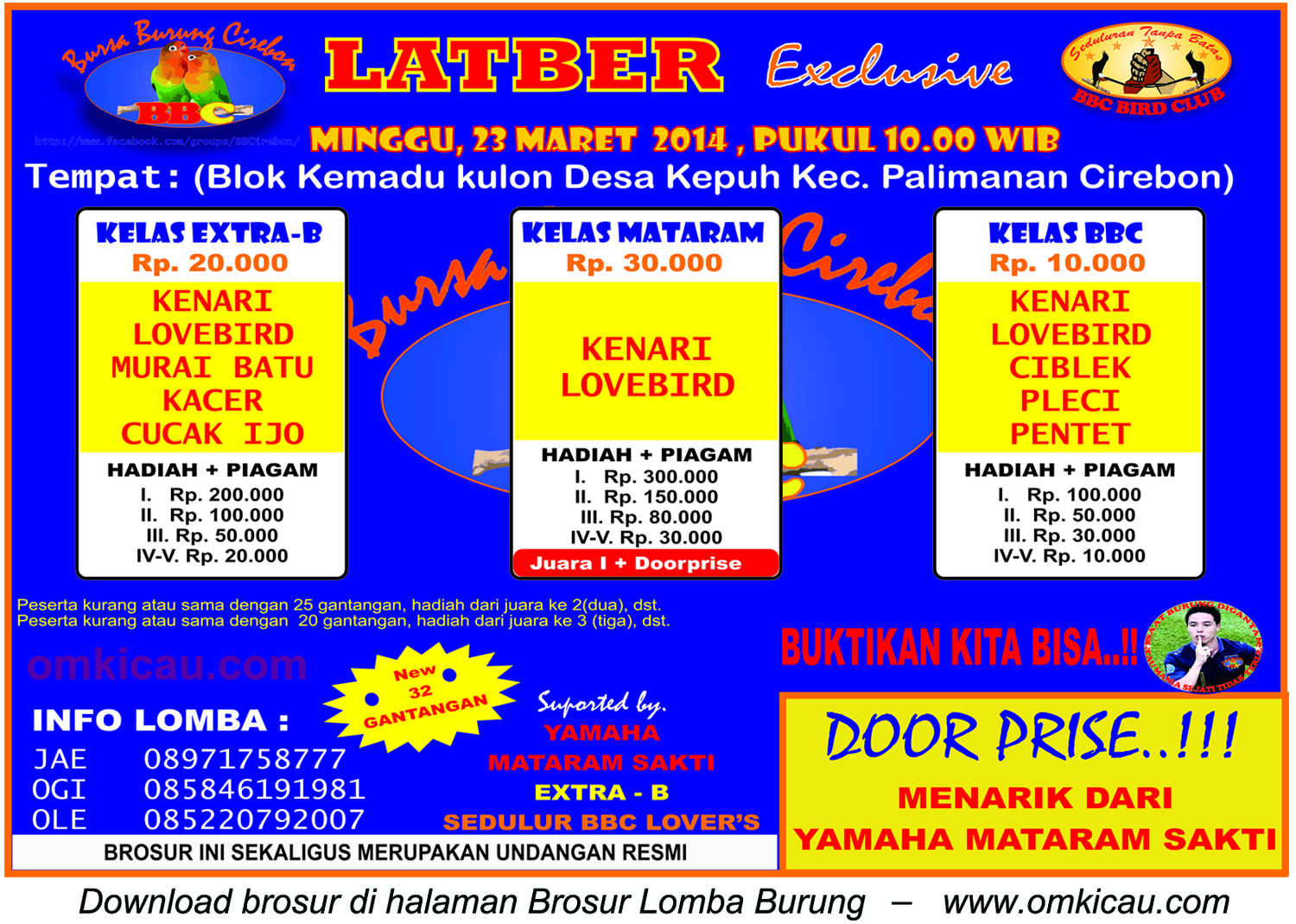 Brosur Latber Exclusive BBC, Cirebon, 23 Maret 2014