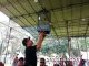 Walikota Depok, Dr Ir Nurmahmudi Ismail Msc, menggantangkan burung LB milik Team Lontong BC.