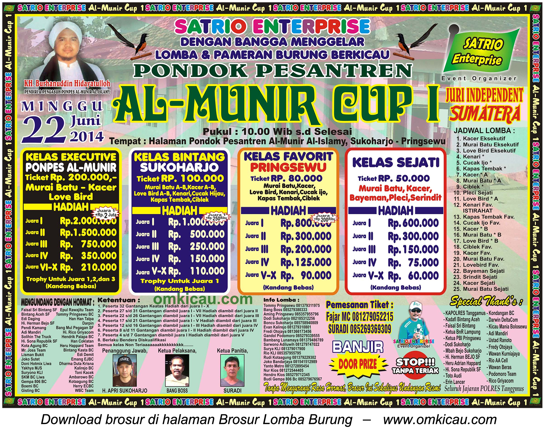 Lomba Burung Al Munir Cup 1, Pringsewu, 22 Juni 2014