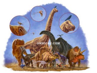 Dinosaurus menyusut menjadi burung