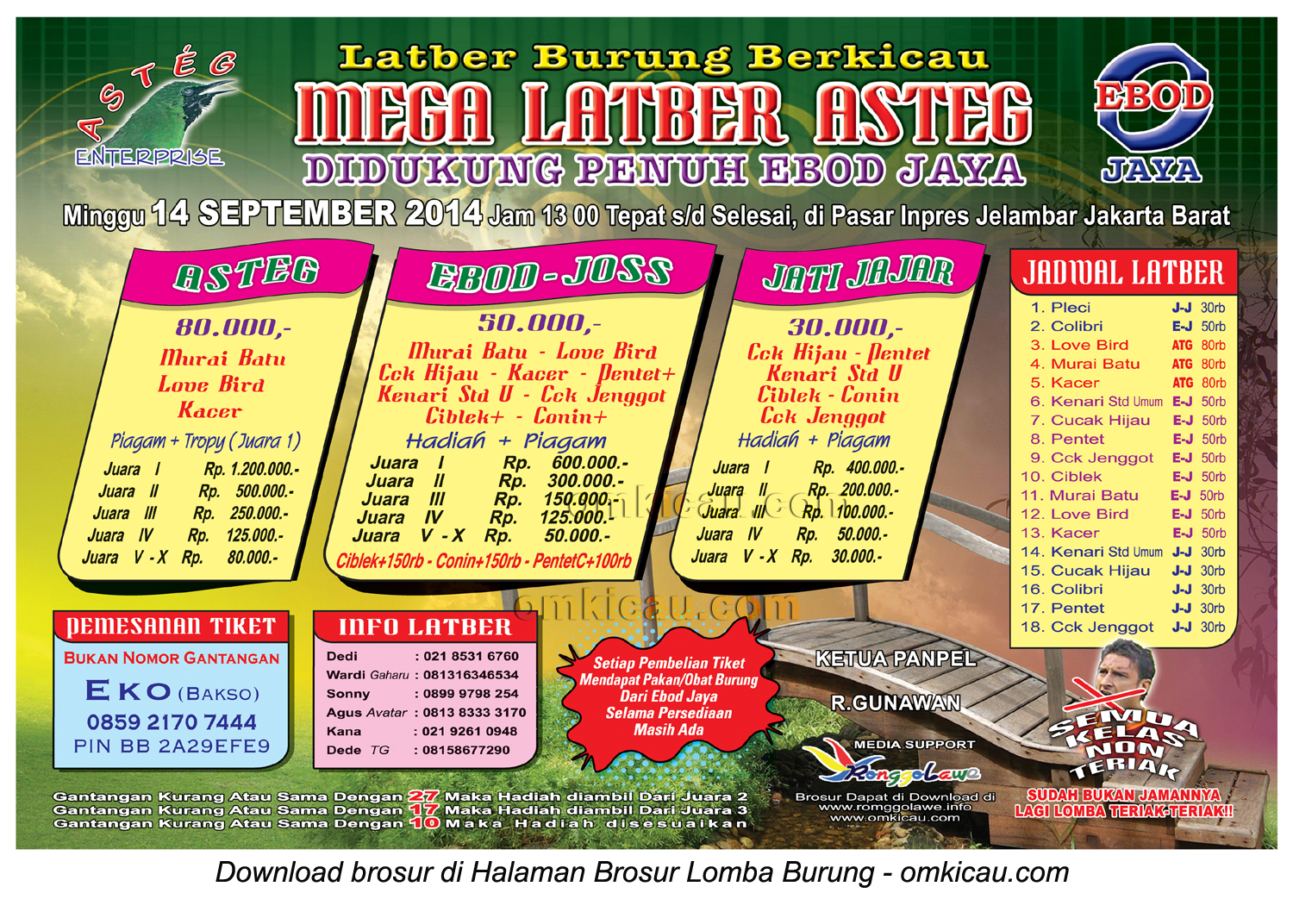 Brosur Mega Latber Asteg, Jakarta Barat, 14 September 2014