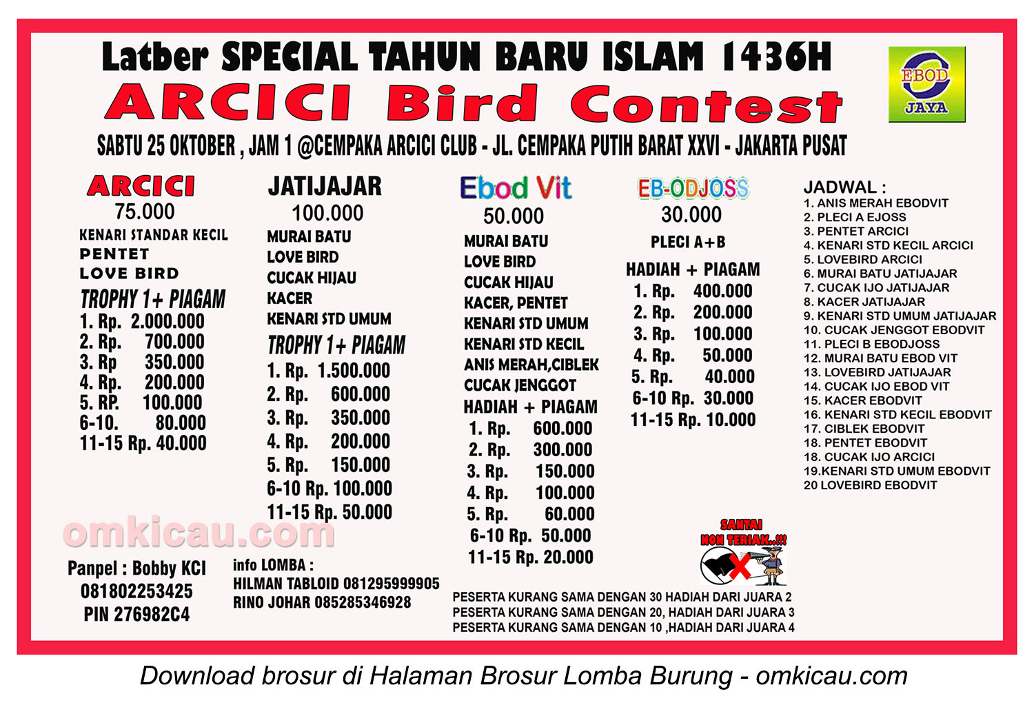 Brosur Latber Spesial Tahun Baru Islam 1436H Arcici, Jakarta Pusat, 25 Oktober 2014