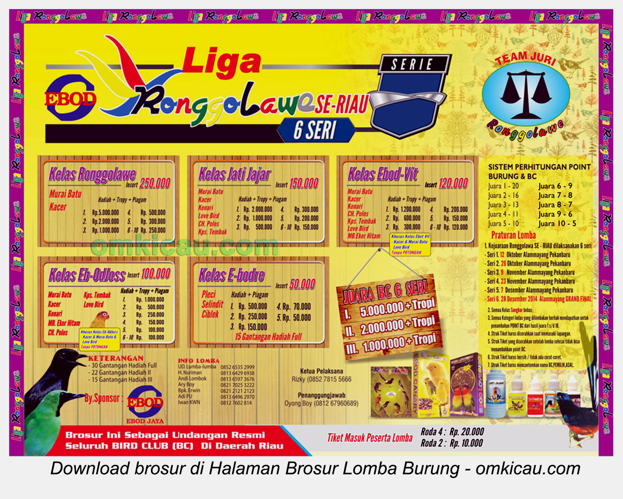 Brosur Liga Ronggolawe Provinsi Riau