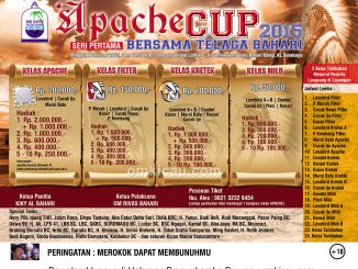 Brosur Lomba Burung Berkicau Apache Cup Seri I, Surabaya, 8 Februari 2015