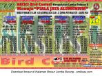 Brosur Lomba Burung Berkicau Menuju Piala Jaya Alumunium Putaran II, Jakarta, 8 Februari 2015