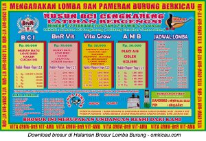 Brosur Latihan Bergengsi Rusun BCI Cengkareng, Jakarta Barat, 22 Februari 2015