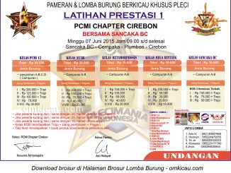 Brosur Latpres-1 PCMI Chapter Cirebon, 7 Juni 2015