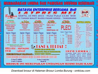 Brosur Latpres Batavia Enterprise, Tangerang, 23 Mei 2015
