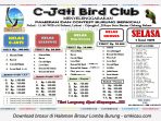 Brosur Lomba Burung Berkicau C Jati Bird Club, Bekasi, 2 Juni 2015