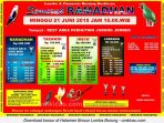 Brosur Lomba Burung Berkicau Semarak Ramadhan, Jember, 21 Juni 2015