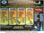 Brosur Lomba Burung Berkicau Happy Sunday Fiesta PBI DKI Jakarta, Depok, 21 Juni 2015