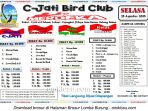 Brosur Lomba Burung Berkicau Merdeka C-Jati BC, Bekasi, 25 Agustus 2015