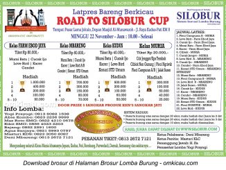 Brosur Latpres Bareng Road to Silobur Cup, Kudus, Minggu 22 November 2015