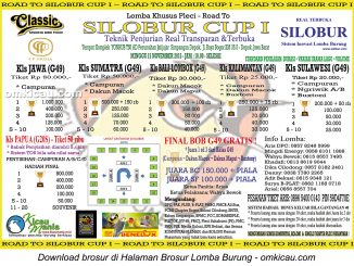 Brosur Lomba Khusus Pleci - Road to Silobur Cup I, Depok, 15 November 2015