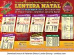 Brosur Festival Burung Berkicau Lentera Natal, Jakarta Barat, 25 Desember 2015