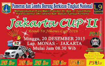 DAFTAR SEGERA LOMBA BURUNG JAKARTA CUP II