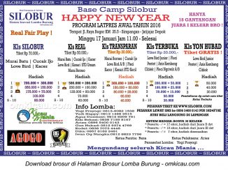 Brosur Latpres Base Camp Silobur Happy New Year, Depok, 17 Januari 2016