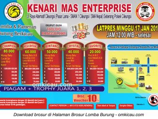 Brosur Latpres Kenari Mas Enterprise, Bogor, 17 Januari 2016