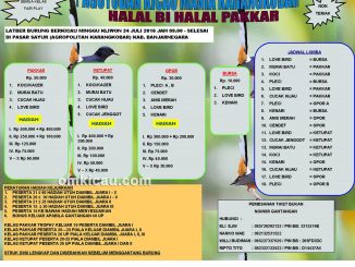 Brosur Latber Halal Bi Halal Pakkar, Banjarnegara, 24 Juli 2016