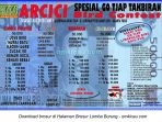 Brosur Latpres Spesial Go Tjap Takbiran Arici Bird Contest, Jakarta Pusat, 5 Juli 2016
