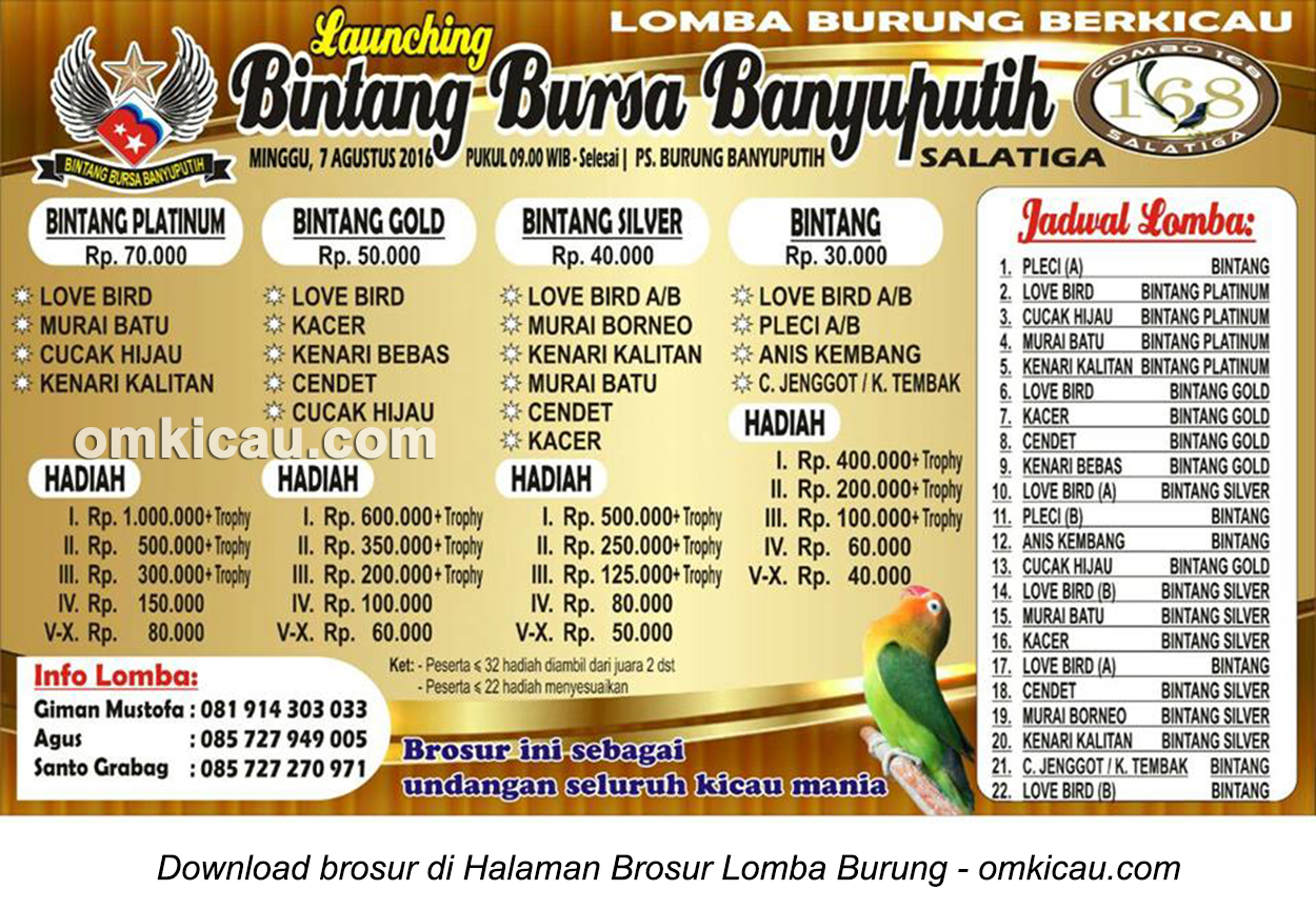 Brosur Launching Bintang Bursa Banyuputih, Salatiga, 7 Agustus 2016