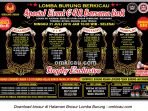 Brosur Lomba Burung Berkicau Special Event G&R bersama BnR, Sragen, 31 Juli 2016