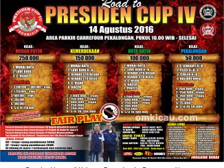 Brosur Revisi Lomba Burung Berkicau Road to Presiden Cup IV, Pekalongan, 14 Agustus 2016