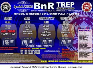 Brosur Spesial Latpres BnR TREP, Jogja, 9 Oktober 2016