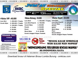 Brosur Revisi Latpres Special Jumat Keramat RKBC, Pati, 4 November 2016