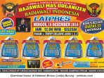 Brosur Latpres Rajawali Mas Organizer bersama Radjawali Indonesia, Bogor, 18 Desember 2016