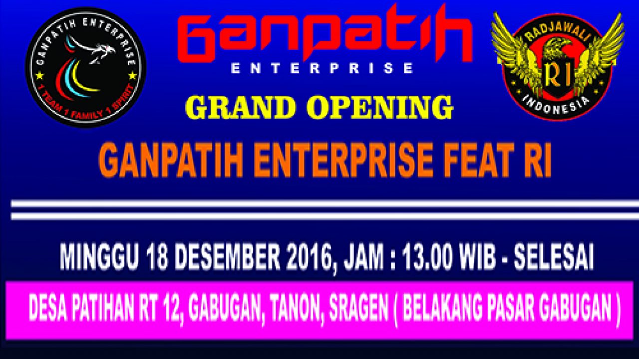 Grand Opening Ganpatih Enterprise Feat Radjawali Indonesia Di Sragen Minggu 18 12 Om Kicau