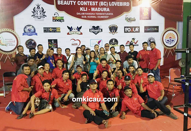 Panitia lovebird beauty contest KLI Madura