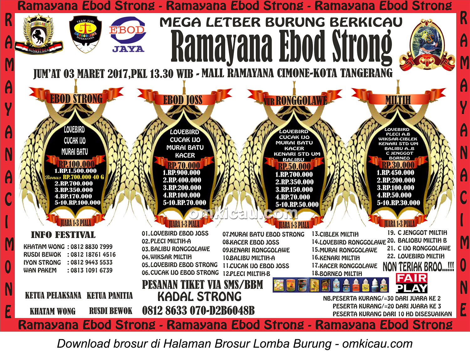 Brosur Mega Latber Ramayana Ebod Strong, Tangerang, 3 Maret 2017