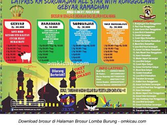 Brosur Latpres Gebyar Ramadhan KM Sorowajan All Star with Ronggolawe, Bantul, 18 Juni 2017