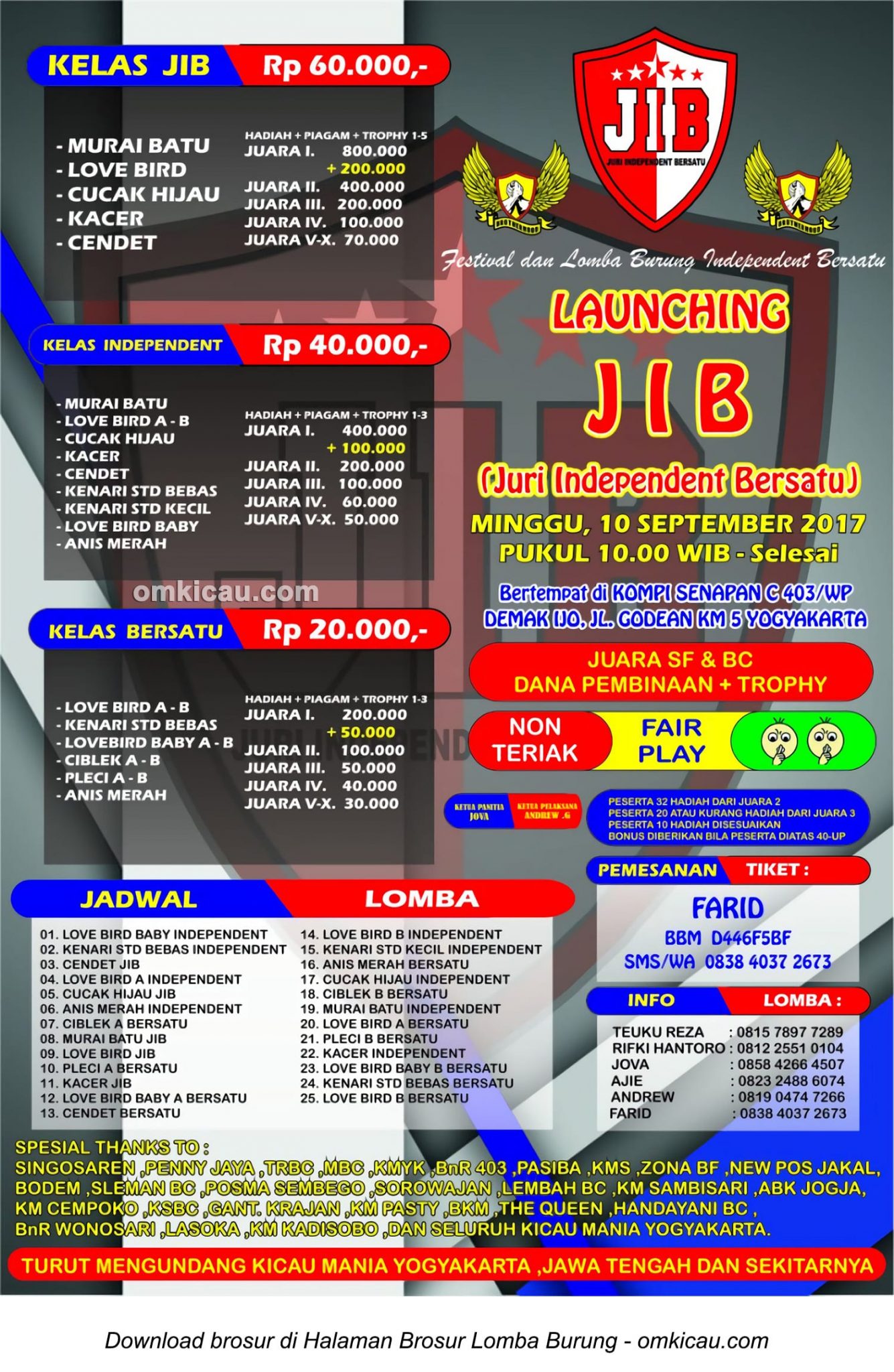 Launching JIB Juri Independent Bersatu di Jogja Minggu 