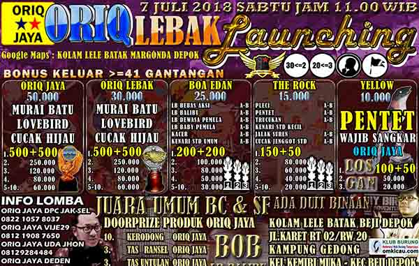 Launching Oriq Lebak