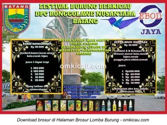 Brosur Latber Rutin DPC Ronggolawe Batang setiap Sabtu jam 2 siang