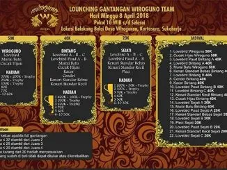 Launching Gantangan Wiroguno Team