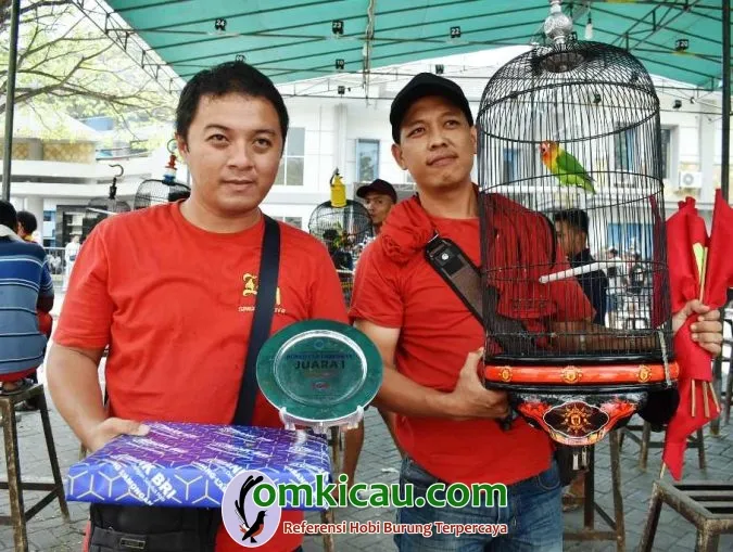 Om Erick LM SF Moncer Bersama Lovebird Cakil Di Kelas LB Bebas M3 A