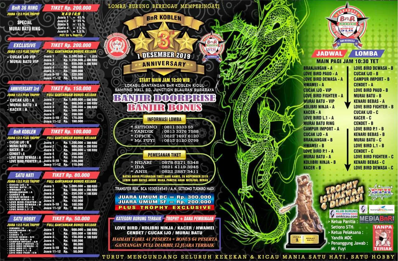 3rd Anniversary BnR Koblen Surabaya