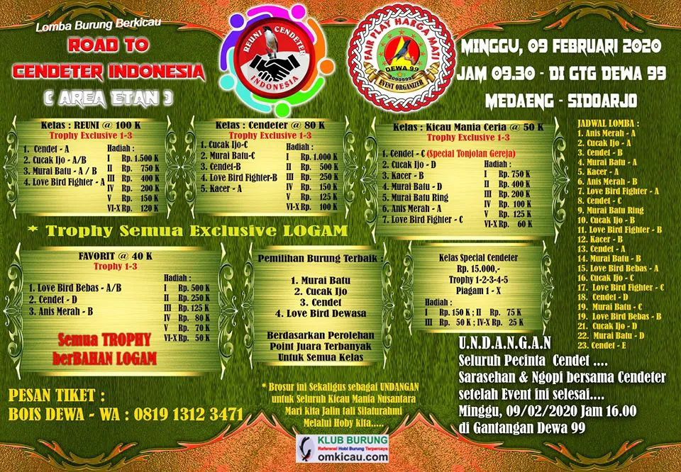 ROAD TO CENDETER IND 9 FEB.