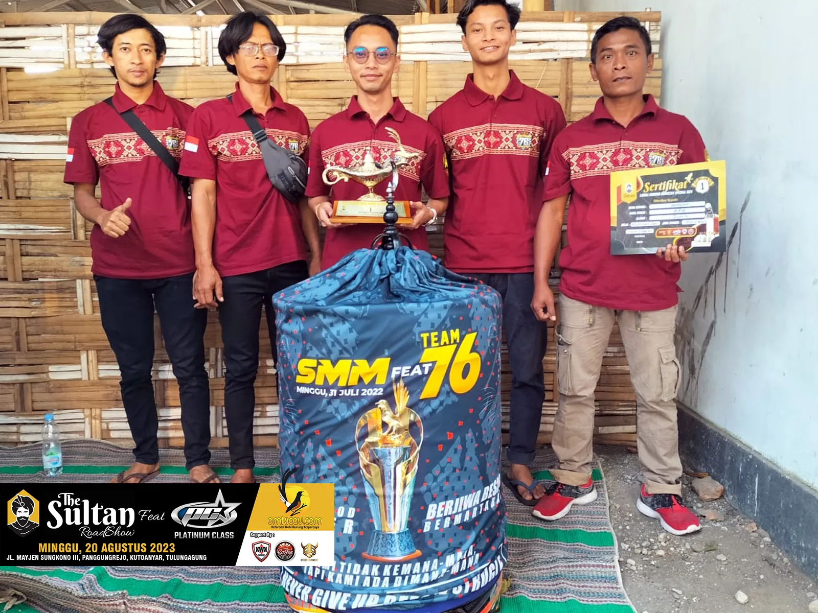 Sandri Dengan Team 76 Bawa 1 Tropi Majapahit